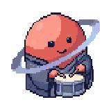 Fluti tocando bateria.
